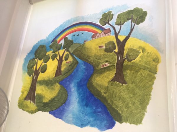 Childcare picture rainbow spring